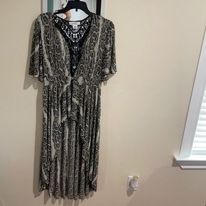 Snake print kimono